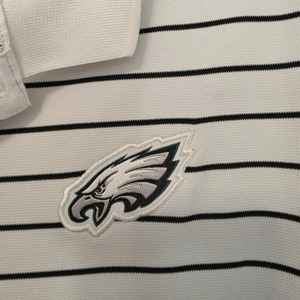 Nike Philadelphia Eagles Striped Polo Shirt – Men’s Medium - Picture 3 of 4